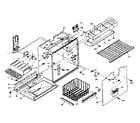 Kenmore 106U14G freezer section parts diagram