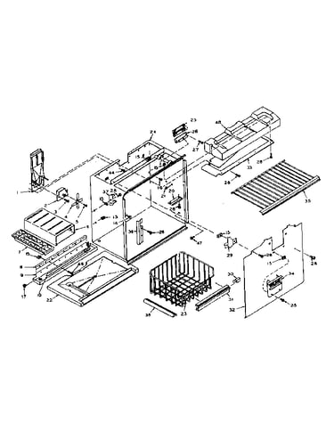 Freezer section parts
