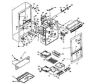 Kenmore 106U14G1 refrigerators cabinet parts diagram
