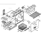 Kenmore 106U14G1 refrigerator freezer section parts diagram