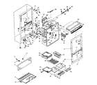 Kenmore 106U14G2 cabinet parts diagram