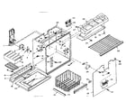 Kenmore 106U14G2 freezer section parts diagram