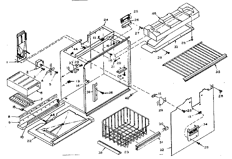 Freezer section parts