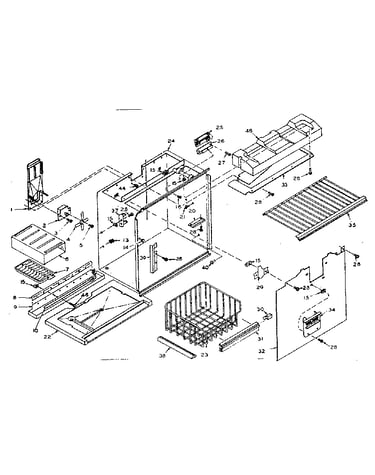 Freezer section parts