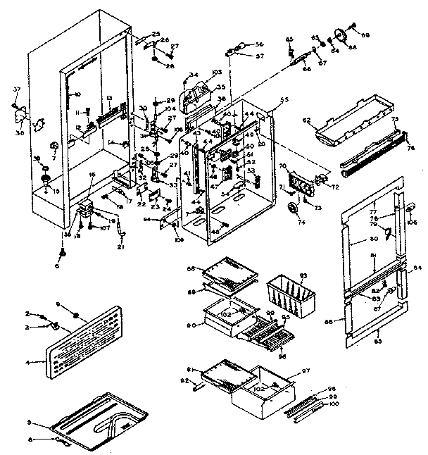 Cabinet parts