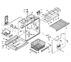 Kenmore 106U14GIM freezer section parts diagram