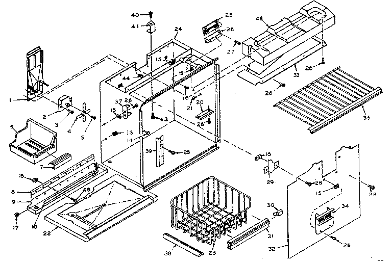 Freezer section parts