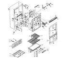 Kenmore 106U14GS cabinet parts diagram