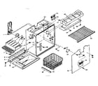 Kenmore 106U14GS freezer section parts diagram