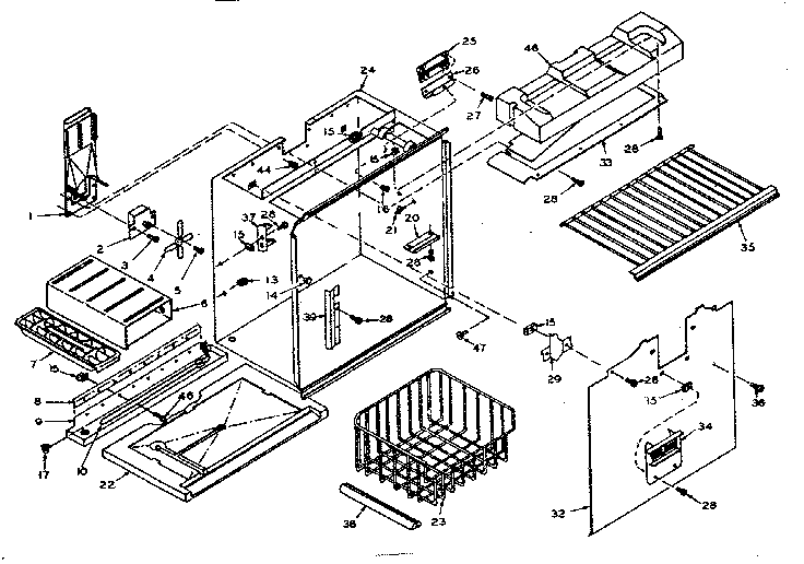 Freezer section parts