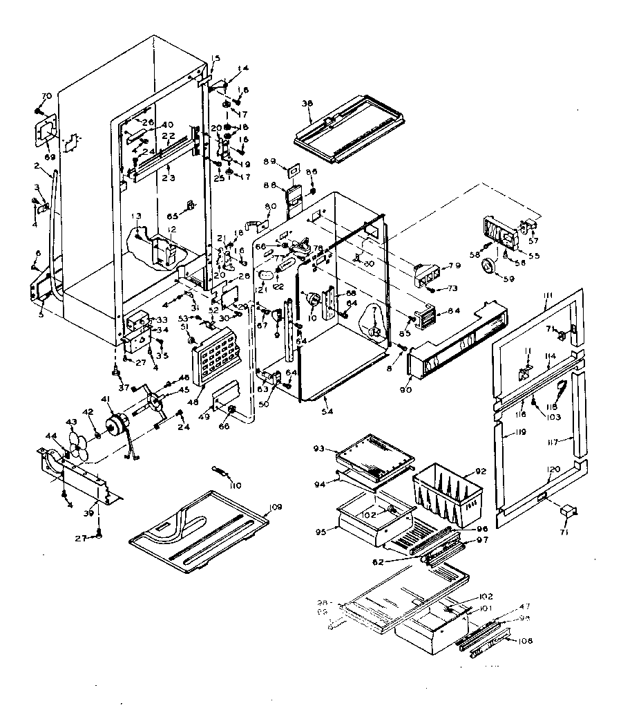 Refrigerator cabinet