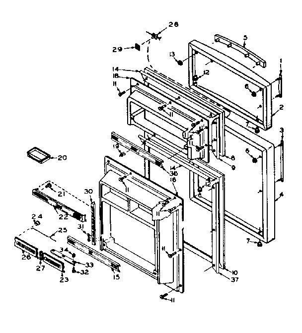 Refrigerator door parts