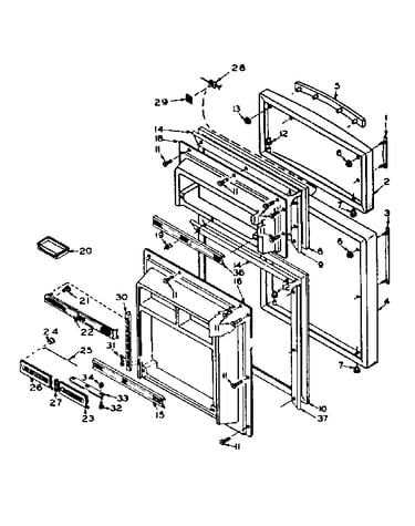 Refrigerator door parts