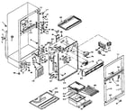 Kenmore 106U16ESL1 cabinet parts diagram
