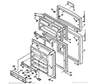 Kenmore 106U16ES2 door parts diagram