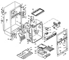 Kenmore 106U16ESIML cabinet parts diagram