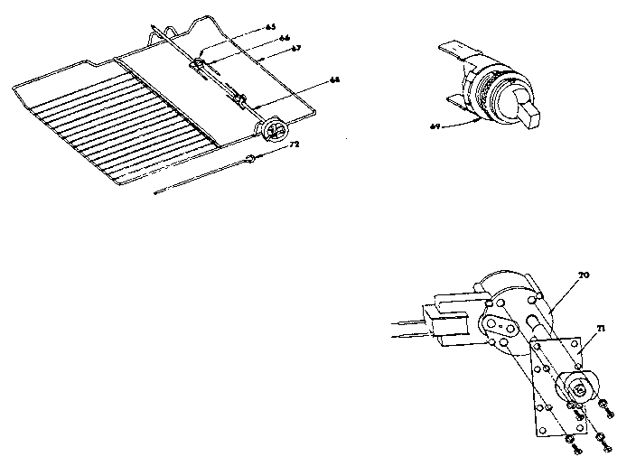 Thermostat,toggel switch and motor