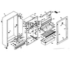 Kenmore 106W11A1 cabinet parts diagram