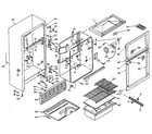 Kenmore 106W12B cabinet parts diagram