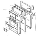 Kenmore 106W12B door parts diagram