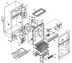 Kenmore 106W12DL cabinet parts diagram