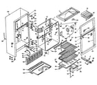 Kenmore 106W14BL cabinet parts diagram