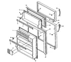 Kenmore 106W14BL door parts diagram