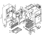 Kenmore 106W14B1 cabinet parts diagram