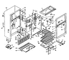 Kenmore 106W14BIM1 cabinet parts diagram