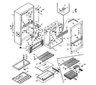 Kenmore 106W14C cabinet parts diagram