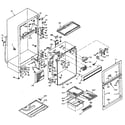 Kenmore 106W14DL cabinet parts diagram