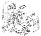 Kenmore 106W14E5 cabinet parts diagram
