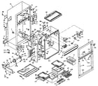 Kenmore 106W14EIM cabinet parts diagram
