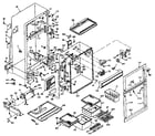 Kenmore 106W14EIM1 cabinet parts diagram
