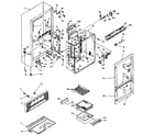 Kenmore 106W14F5 cabinet parts diagram