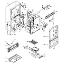 Kenmore 106W14F cabinet parts diagram