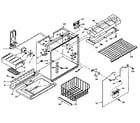 Kenmore 106W14F freezer section parts diagram