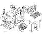 Kenmore 106W14F1 freezer section parts diagram