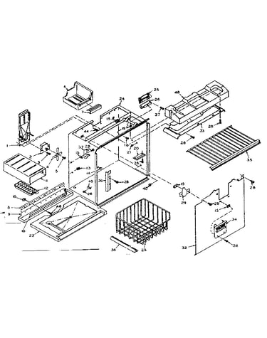Freezer section parts