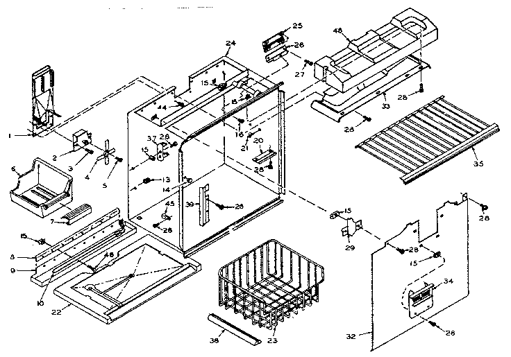 Freezer section parts