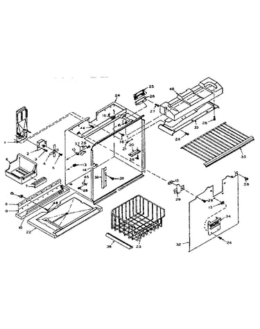 Freezer section parts