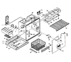 Kenmore 106W14GL freezer section parts diagram
