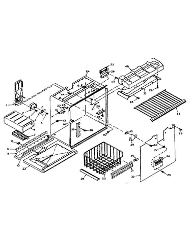 Freezer section parts