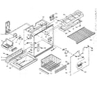 Kenmore 106W14GIM freezer section parts diagram