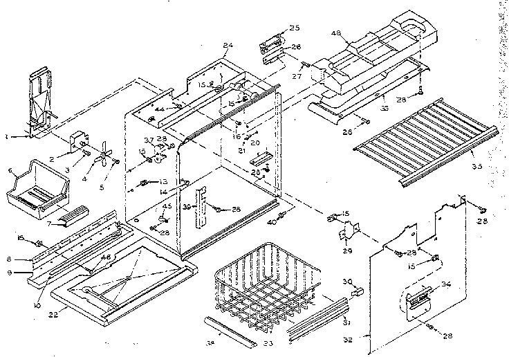 Freezer section parts