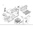 Kenmore 106W14GIML1 freezer section parts diagram