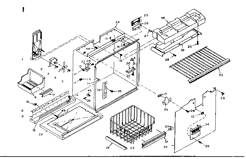Freezer section parts