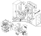 Kenmore 106W15ML5 cabinet parts diagram