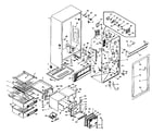 Kenmore 106W15MIM cabinet parts diagram