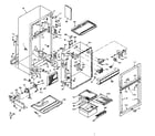 Kenmore 106W16D cabinet parts diagram